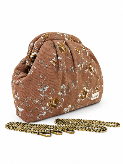 Bolso de mano Begoña Forest Marrón