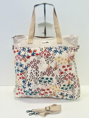 Bolsa de viaje Grande La Matilda estampado flores